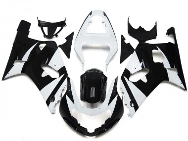 White and Black Style OEM 01-03 GSXR 600-750 Fairings