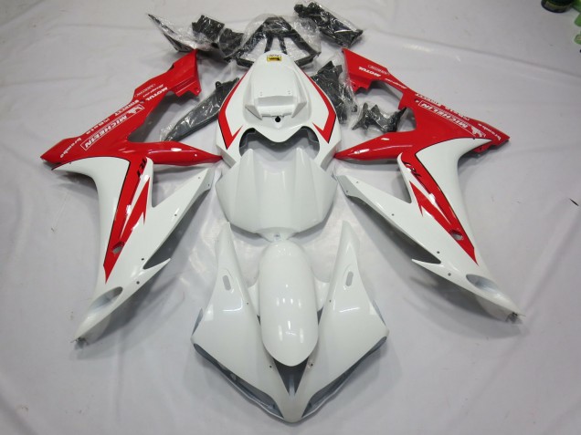 White and Red Style 04-06 R1 Fairings