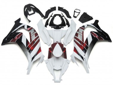 White and Silver 16-19 ZX10R Fairings