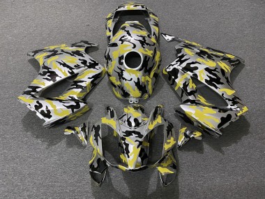 Yellow Camo 02-12 VFR800 Fairings