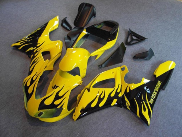 Yellow Flame 98-99 R1 Fairings