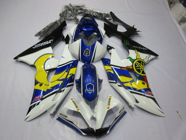 Yellow and Blue 08-16 R6 Fairings