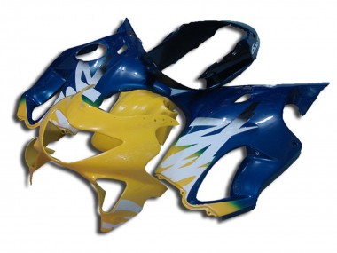 Yellow and Blue 99-00 CBR600 F4 Fairings